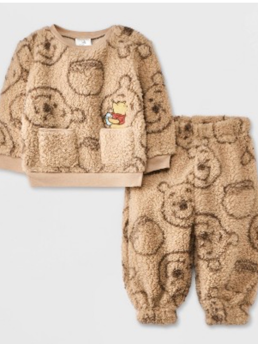 NWT Disney Winnie the Pooh Sherpa Fleece 2PC Jogger Set 18M